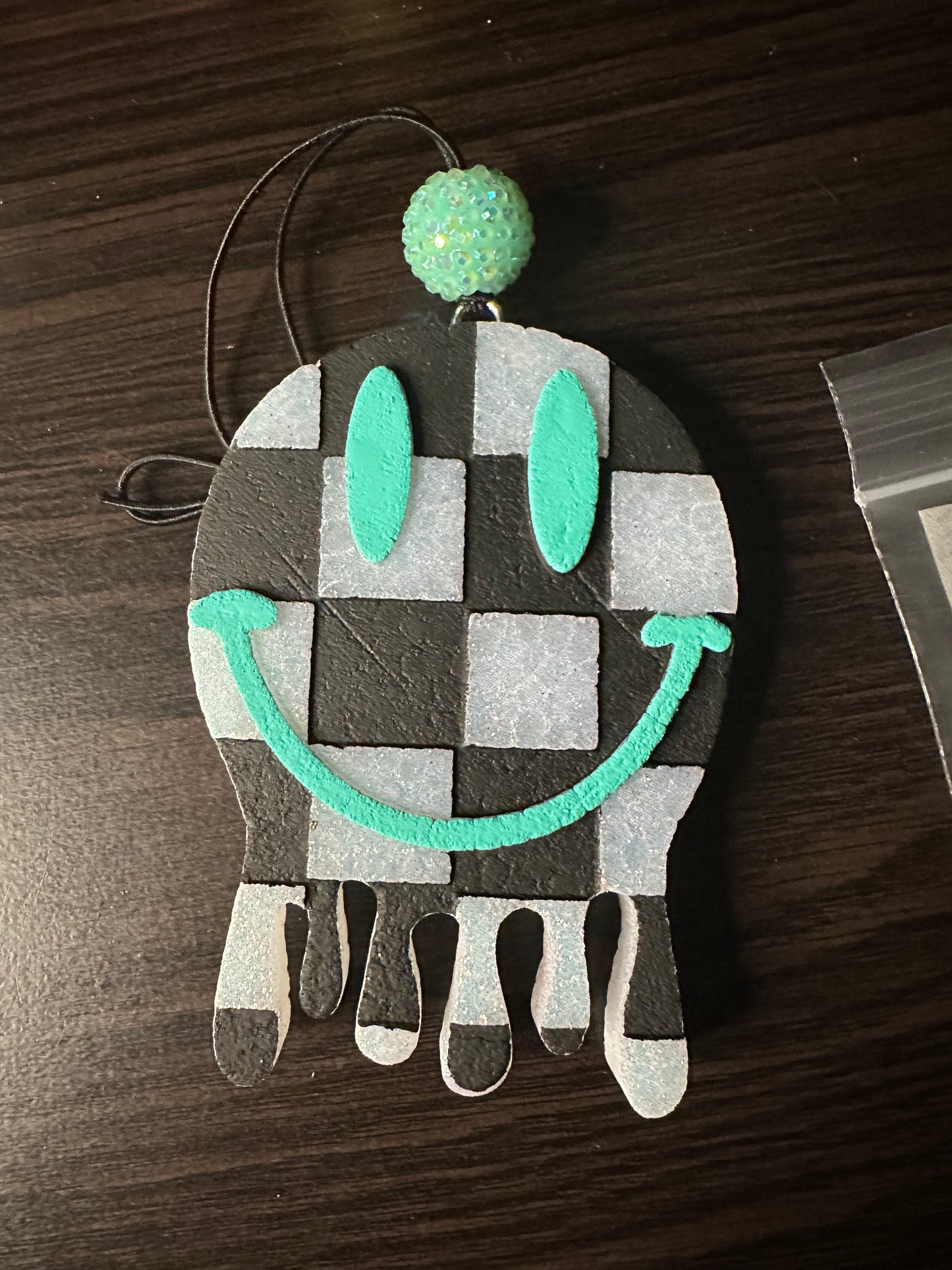 Checkered Smiley Drip