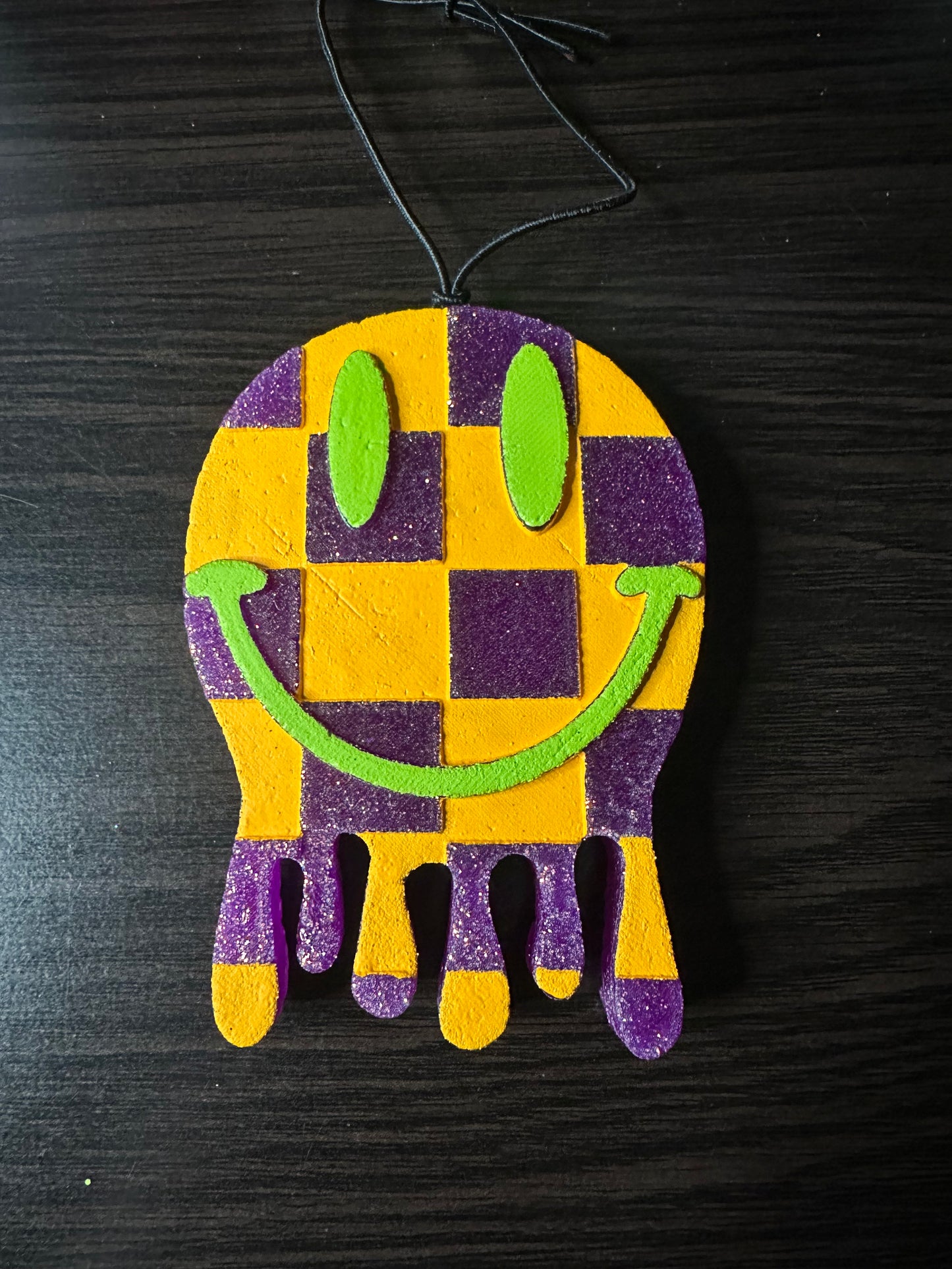 Checkered Smiley Drip