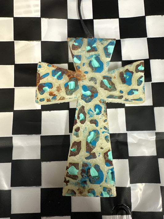 Cross w/ Leopard Print