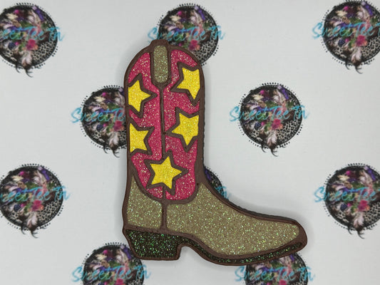 Cowboy Boot w/Stars