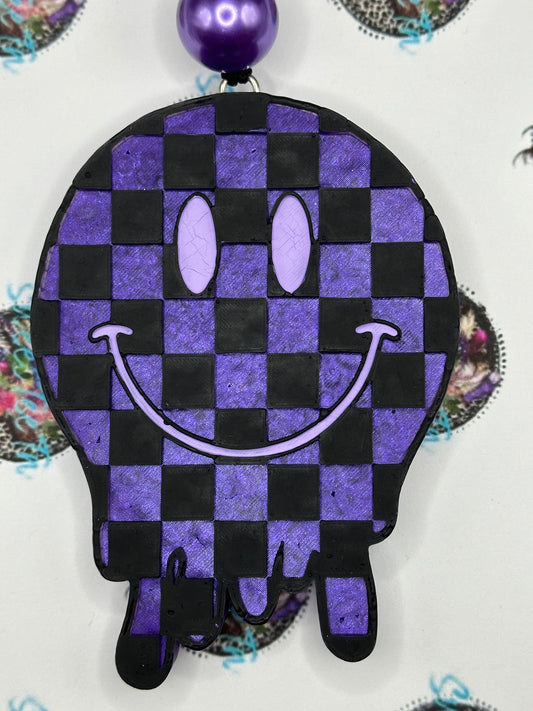 Checkered Race Smiley Drip